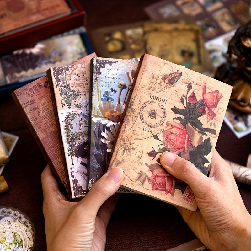 222pcs Vintage Scrapbook Paper Set DIY Journals & Bullet Journal Kit