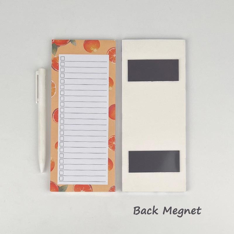 Magnetic Grocery List Pad For Fridge 50 Sheets Per Note Pad