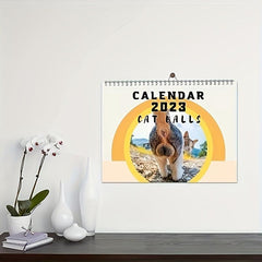 Cat & Dog Butt Calendar 2023 Monthly Wall Planner