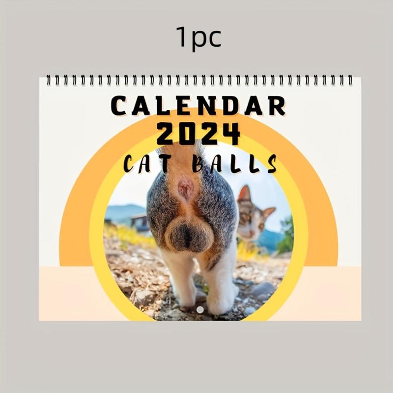 Cat & Dog Butt Calendar 2023 Monthly Wall Planner