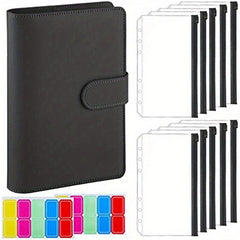 Budget Binder with Zipper Envelopes & Expense Budget Sheets Money Organizer