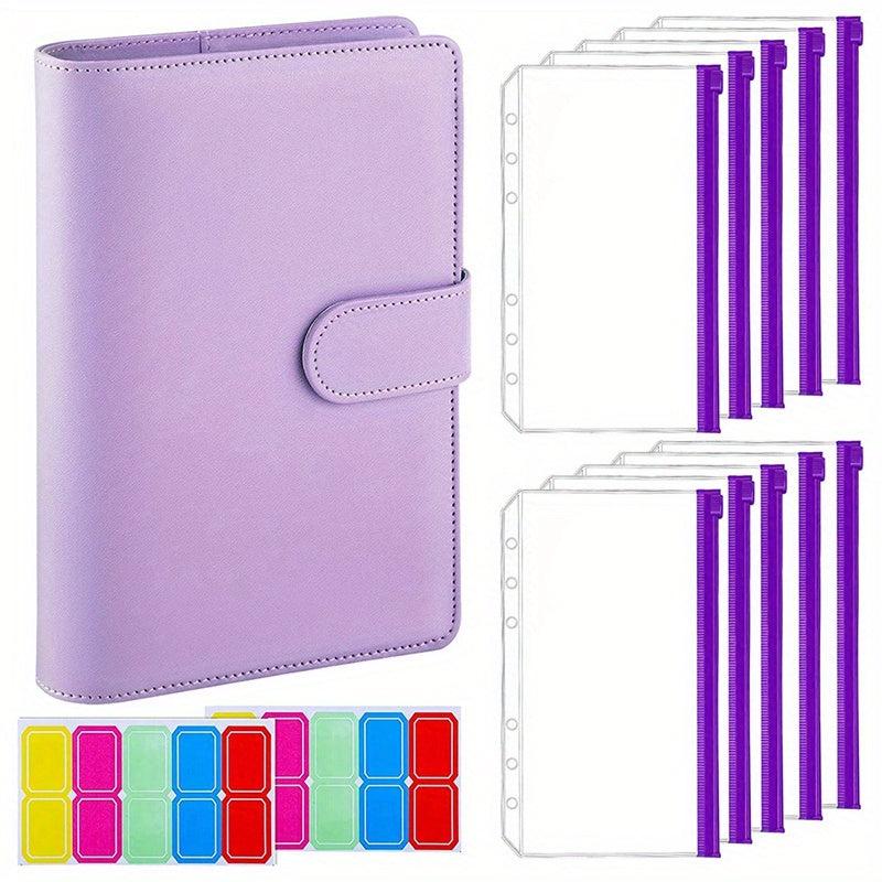 Budget Binder with Zipper Envelopes & Expense Budget Sheets Money Organizer