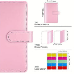 Budget Binder with Zipper Envelopes & Expense Budget Sheets Money Organizer