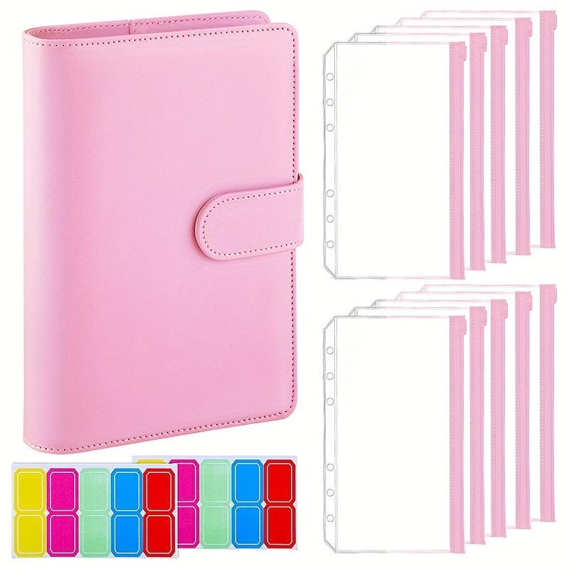 Budget Binder with Zipper Envelopes & Expense Budget Sheets Money Organizer