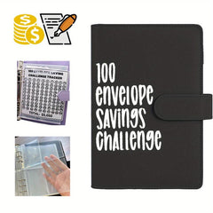 100 Envelopes Challenge Binder With 25 Inner Pages