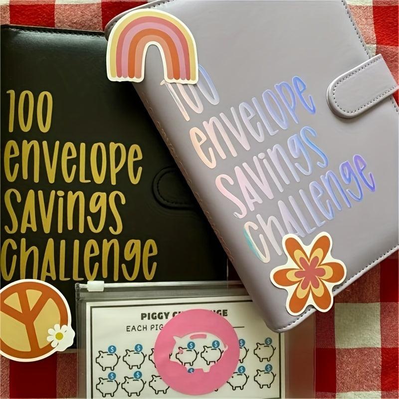 100 Envelopes Challenge Binder With 25 Inner Pages
