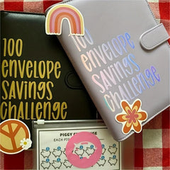100 Envelopes Challenge Binder With 25 Inner Pages