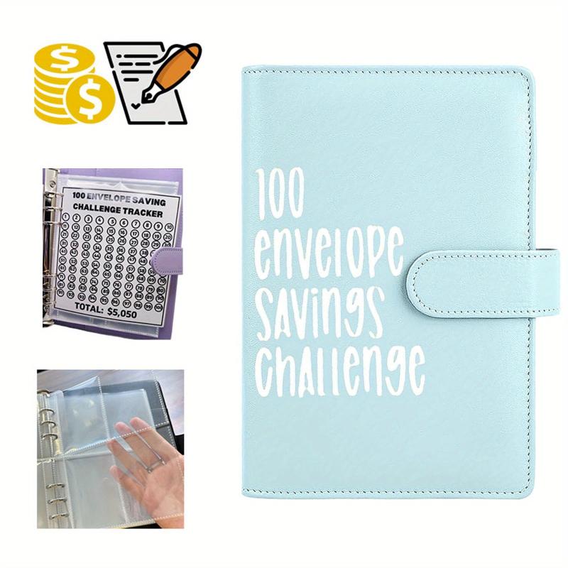 100 Envelopes Challenge Binder With 25 Inner Pages