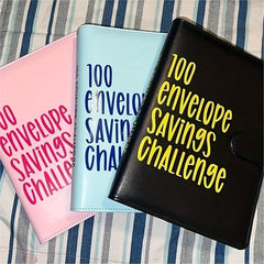 100 Envelopes Challenge Binder With 25 Inner Pages