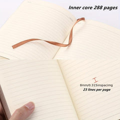 Retro A5 Notebook PU Leather Diary with Embossing - Perfect Gift