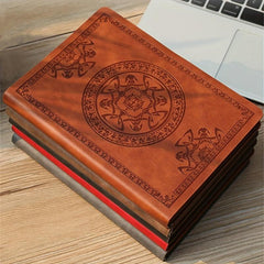 Retro A5 Notebook PU Leather Diary with Embossing - Perfect Gift