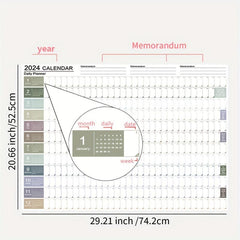 Morandi 365 Days Calendar Poster with Sticker