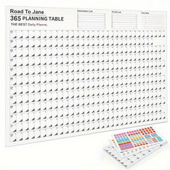 Morandi 365 Days Calendar Poster with Sticker