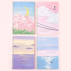 4pcs Creative Painting Notebook Set for Students