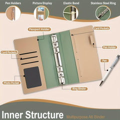 Budget Binder Money Organizer with 6 Cash Envelopes, 12 Budget Sheets