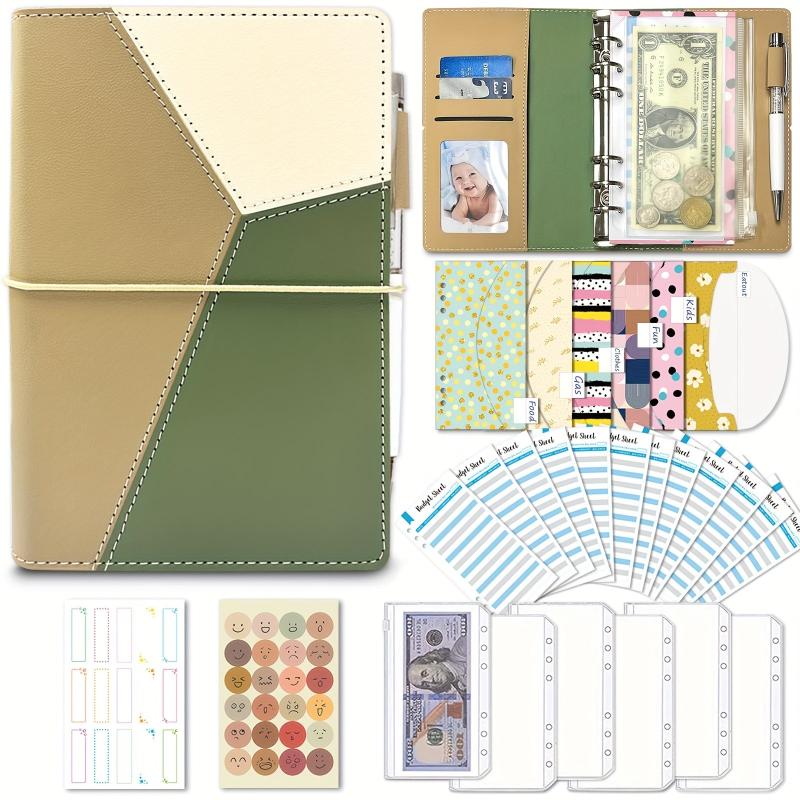 Budget Binder Money Organizer with 6 Cash Envelopes, 12 Budget Sheets