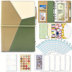 Budget Binder Money Organizer with 6 Cash Envelopes, 12 Budget Sheets