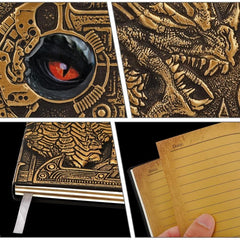Dragon A5 Diary Notebook Embossed Leather Travel Journal