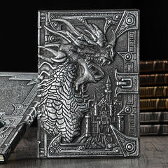 Dragon A5 Diary Notebook Embossed Leather Travel Journal
