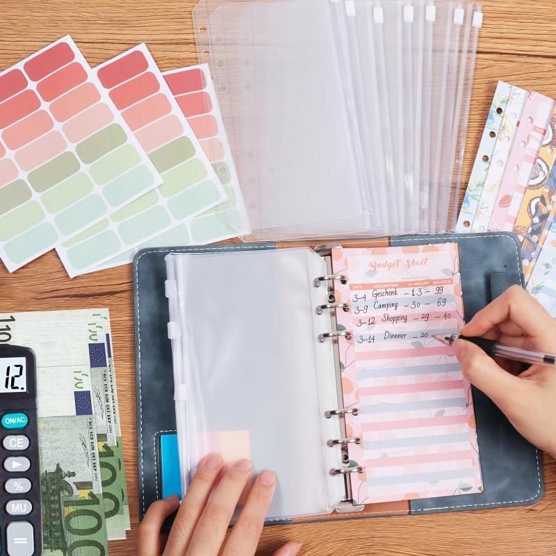 A6 Denim Budget Binder Set - Cash Flow Management & Expenditure Planning