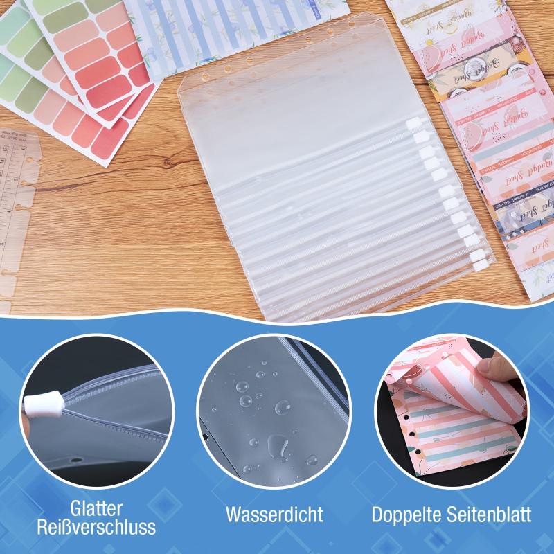 A6 Denim Budget Binder Set - Cash Flow Management & Expenditure Planning