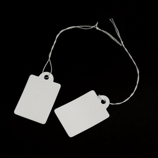 100pcs Marking Tags With String Attached for Product Jewelry Clothing