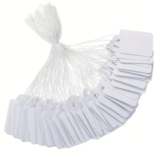 100pcs Marking Tags With String Attached for Product Jewelry Clothing