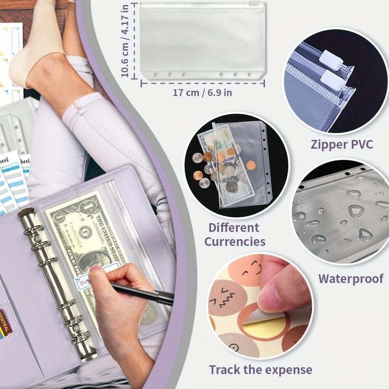 Budget Binder Money Organizer + 12 Sheets + 8 Envelopes