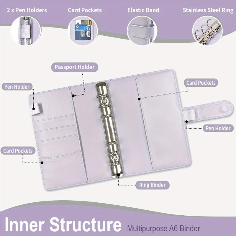 Budget Binder Money Organizer + 12 Sheets + 8 Envelopes