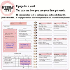 Undated Weekly Planner A5 To Do List Habit Tracker Journal