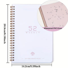 Undated Weekly Planner A5 To Do List Habit Tracker Journal