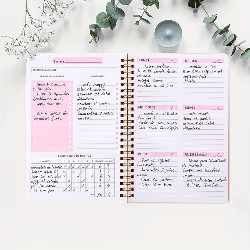 Undated Weekly Planner A5 To Do List Habit Tracker Journal