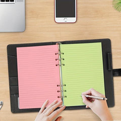 Colorful A6 Loose Leaf Notebook Refill - 50 Sheets