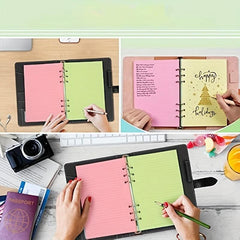 Colorful A6 Loose Leaf Notebook Refill - 50 Sheets