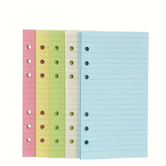 Colorful A6 Loose Leaf Notebook Refill - 50 Sheets