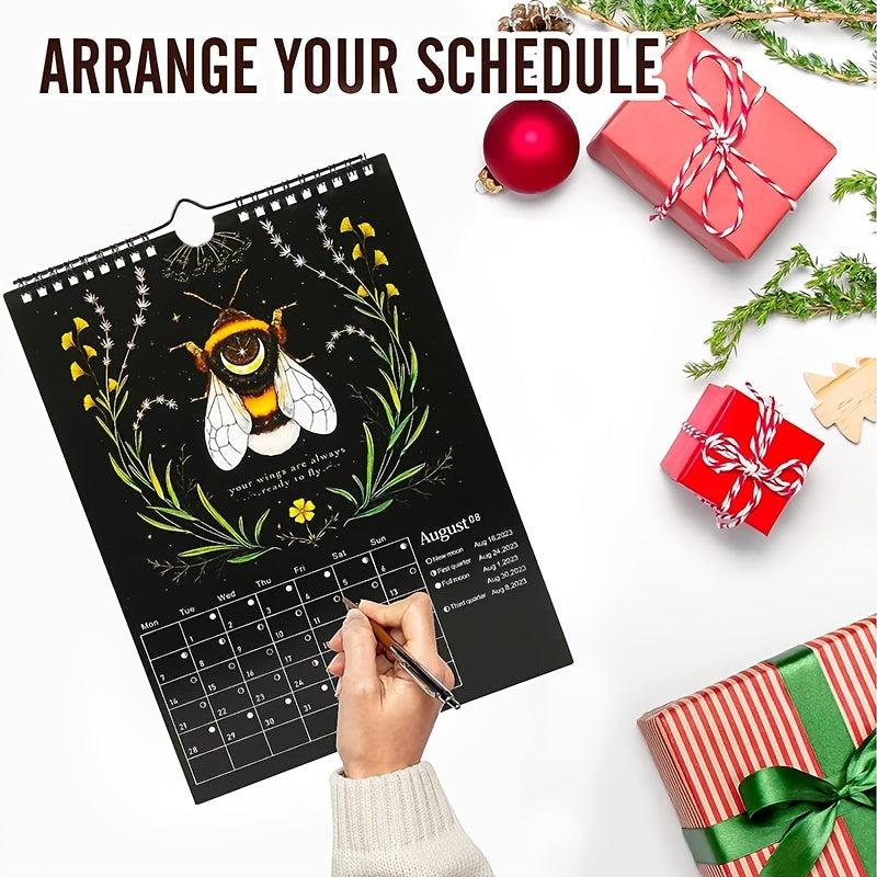 Dark Forest Animal Wall Calendar Halloween Christmas Anniversary Gift