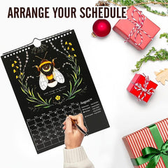 Dark Forest Animal Wall Calendar Halloween Christmas Anniversary Gift