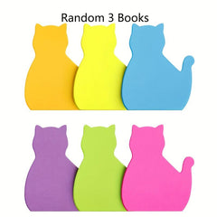 90 Sheets Cute Cartoon Cat Sticky Notes