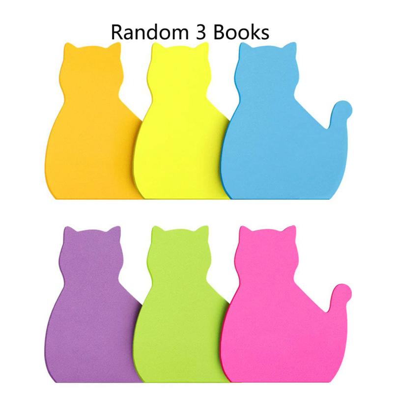 90 Sheets Cute Cartoon Cat Sticky Notes