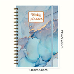 2023 Planner Jan - Dec Twin Wire Binding Ink Painted Flowers