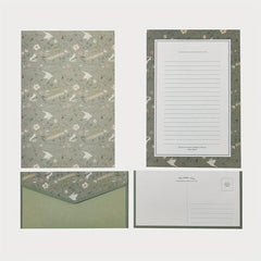 9pcs Stationery Writing Paper Set with Envelopes