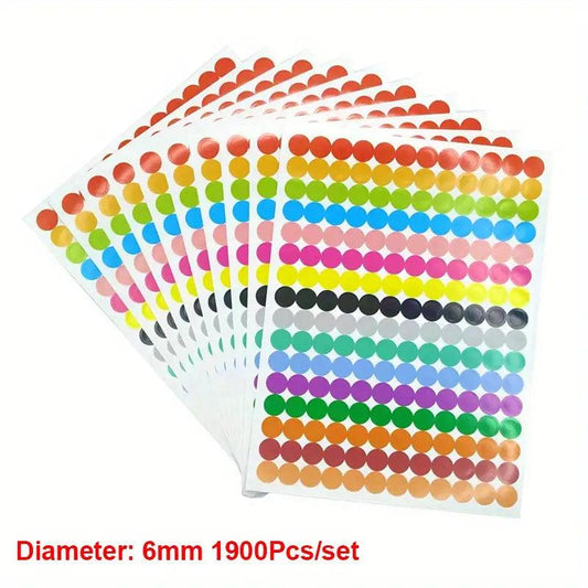 Self Adhesive Round Dot Circle Sticker 6mm-20mm Label Party Decoration