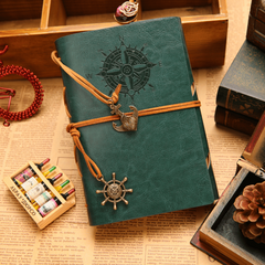 Vintage Pirate PU Leather Diary Notebook Travel Planner