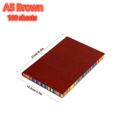 A5 Softcover Rainbow Edge Notebook Edge Notepad
