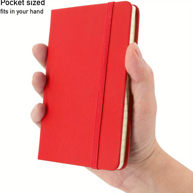 1pc Small Memo Notepads A6 Hardcover College Ruled Journal 3.5x5.7