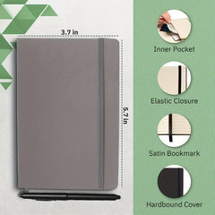 1pc Small Memo Notepads A6 Hardcover College Ruled Journal 3.5x5.7