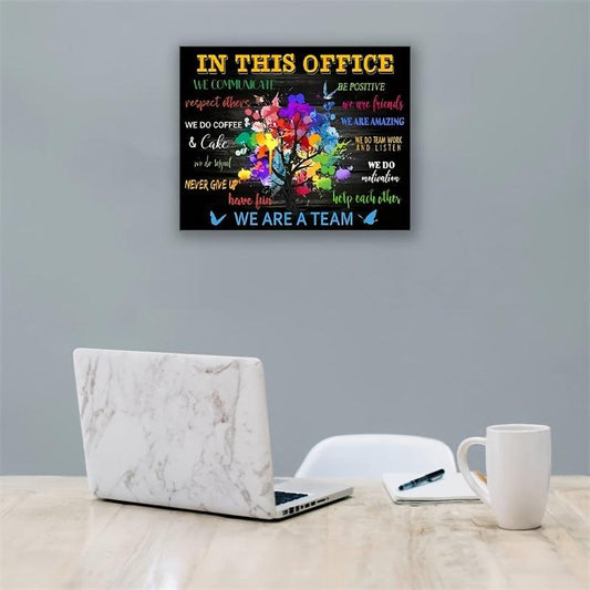 Colorful Tree Poster for Office, Bedroom Decor - No Frame Needed