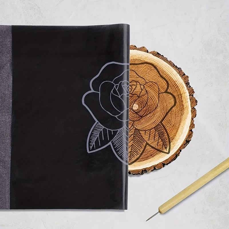 Graphite Transfer Paper 50pcs For Tracing Drawing Patterns On Wood Canvas Fabric