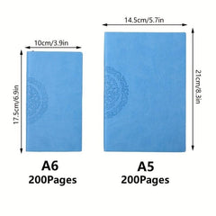 A5 A6 Soft Cover Journal 200 Pages Colorful Rainbow Edge Lined Journal