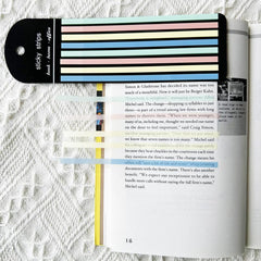 Colorful Thin Long Strip Index Stickers Translucent Sticky Notes
